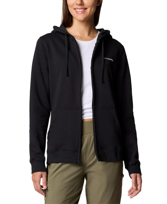 Columbia Women's Cape Lacey Graphic Full-Zip Hoodie - Black M