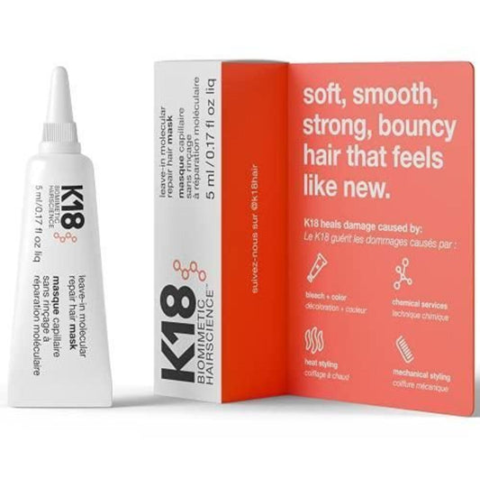 K18 Trial Size Mask -  0.17 Oz Leave-in Molecular Repair Hair Mask