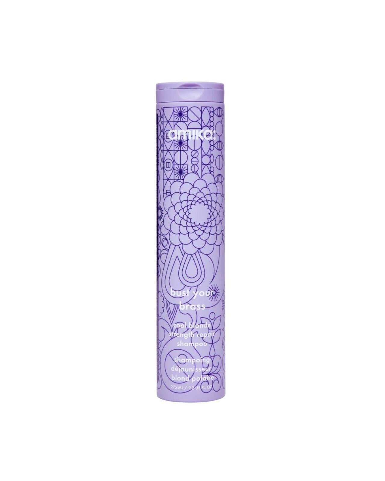 Amika Bust Your Brass - Cool Blond Strength Repair Shampoo - 8.5oz