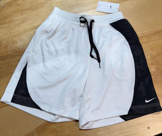 Nike Women's Essential Dri-fit Mesh Basketball Shorts - White/whit