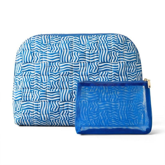 Sonia Kashuk™ Large Travel Makeup and Toiletry Bag Set - 2pc - Blue Wave