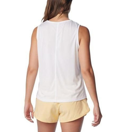 Columbia Women's Bogata Bay Sleeveless Casual Shirt - White L