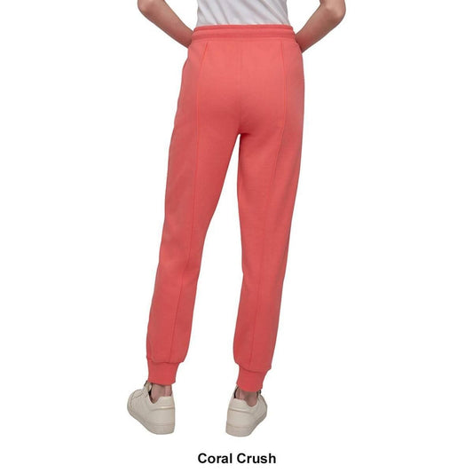 Dkny Sport Women's Zip-Cuff High-Rise Cotton Joggers - Coral Crush