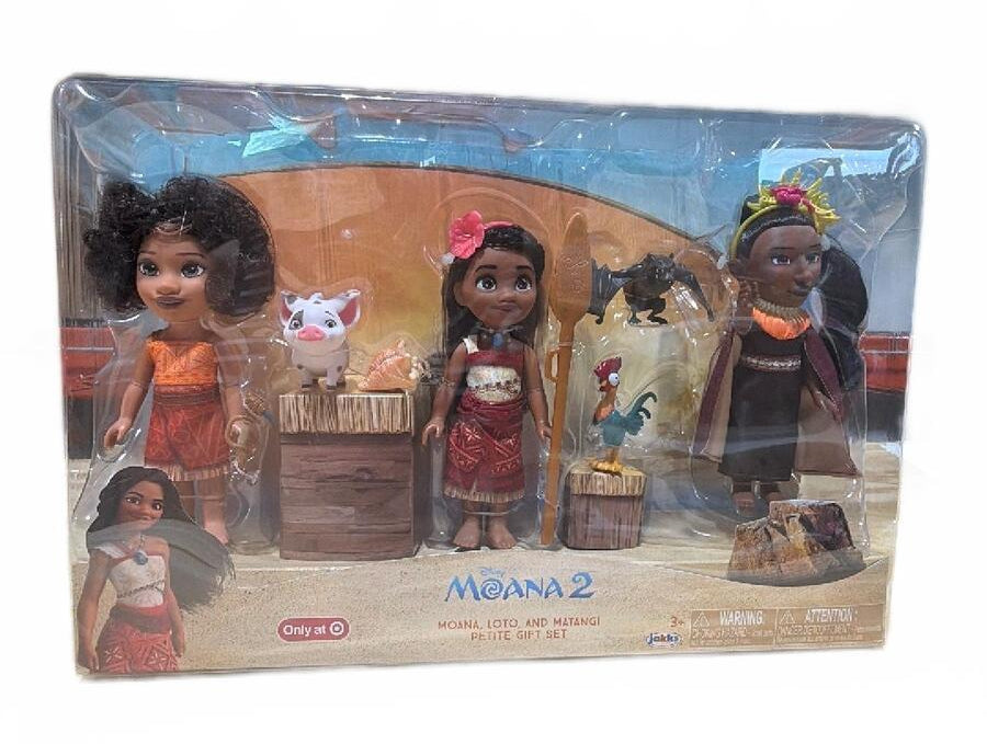 Disney Moana 2 - 6" Moana, Loto & Matangi Petite Gift Set