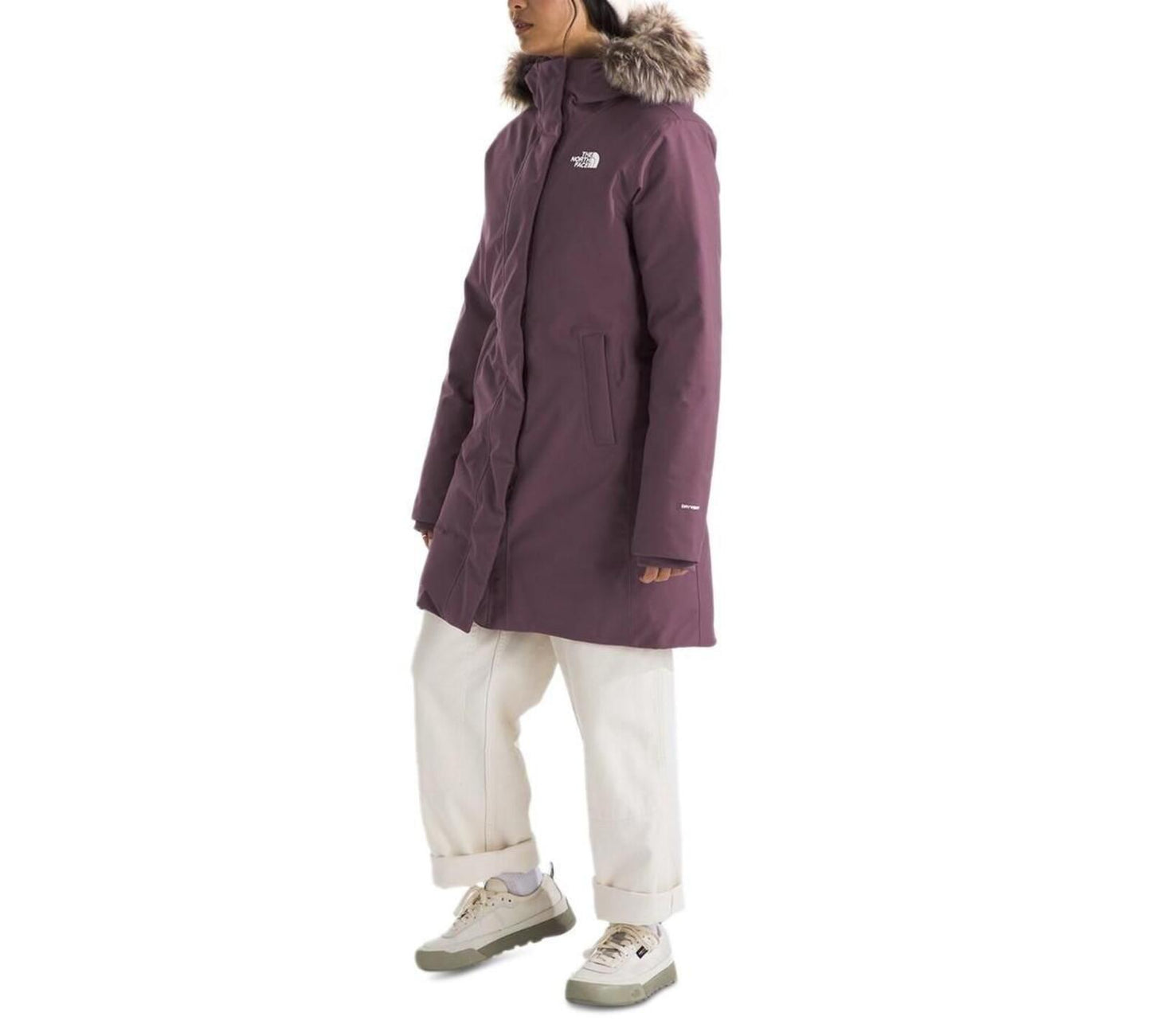 The North Face Women's Arctic Hooded Faux-Fur-Trim Parka - Midnight Mauve
