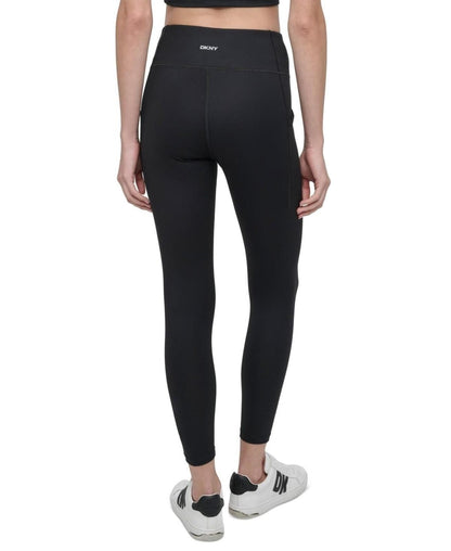 Dkny Sport Women's Balance Compression High-Waist 7/8 Tights - Black