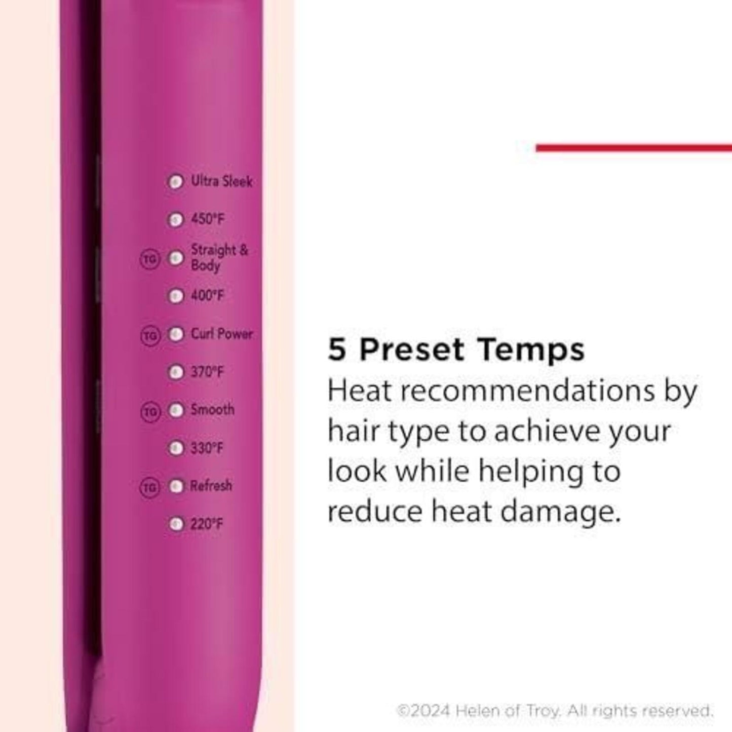 Revlon Easy Heat Precision Hair Flat Iron - 1": Ceramic