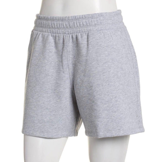 Calvin Klein Women's Smocked Waistband MIDI Shorts - Pearl Grey Heather