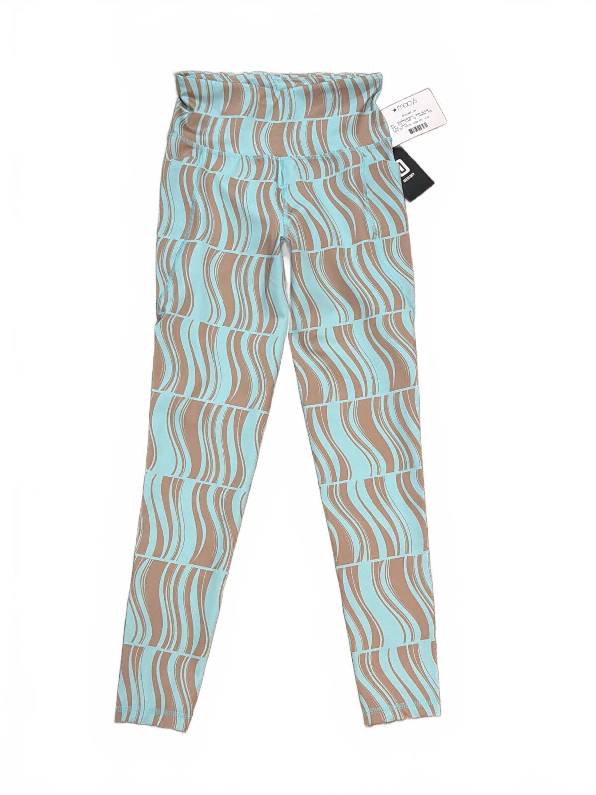 Ideology Wavy Geo Printed High Rise Crop - XS