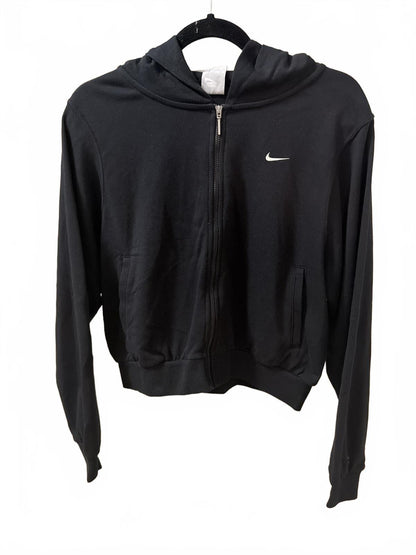 Nike Sportswear Chill Terry Women's Loose Full-Zip French Terry Hoodie in Black/Sail