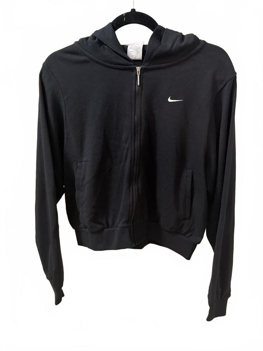 Nike Sportswear Chill Terry Women's Loose Full-Zip French Terry Hoodie in Black/Sail