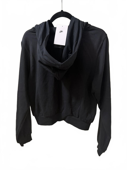 Nike Sportswear Chill Terry Women's Loose Full-Zip French Terry Hoodie in Black/Sail