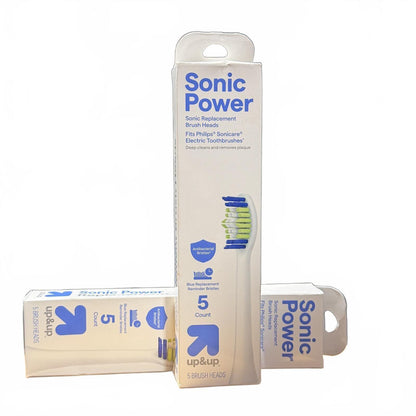 Sonic Toothbrush Replacement Brush Heads - 10x, 2 Packs of 5 - Fits Philip Sonicare Base
