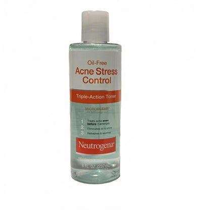 Neutrogena Oil-Free Acne-Fighting Stress Control Triple-Action Facial Toner, 8.0 fl oz