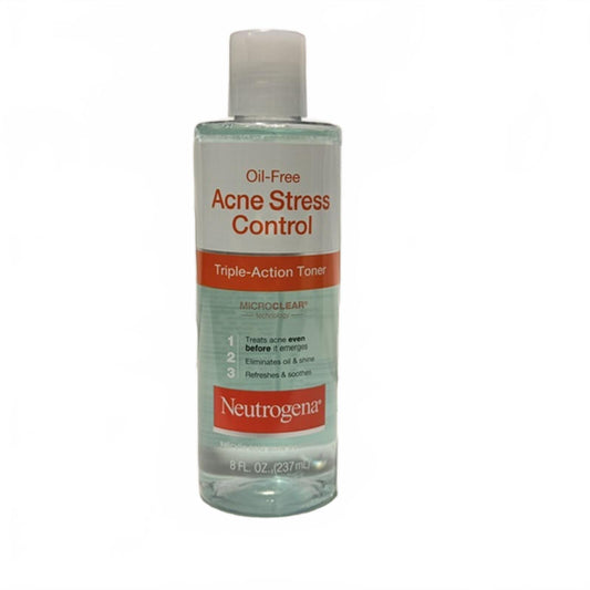 Neutrogena Oil-Free Acne-Fighting Stress Control Triple-Action Facial Toner, 8.0 fl oz